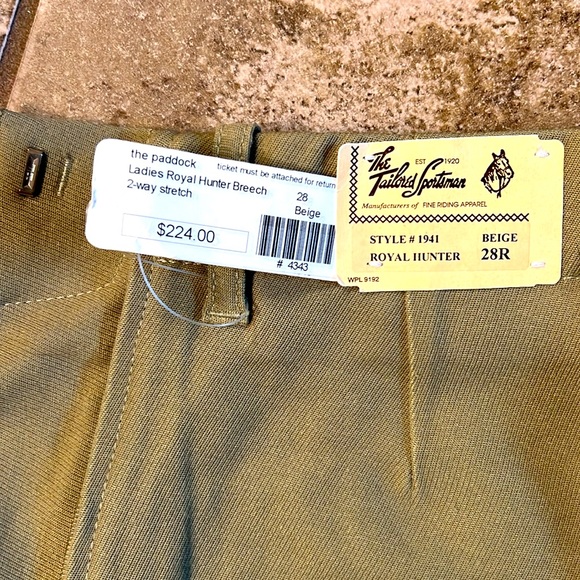The Tailored Sportsman NWT royal hunter breeches size 28R - Picture 4 of 6